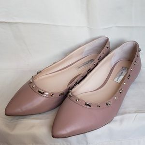 Studded Pink Flats